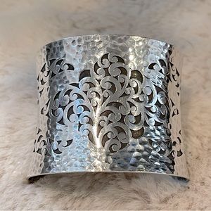 Lois Hill 50mm Sterling Silver Cuff Bracelet
